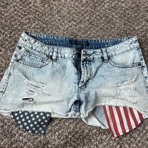 Tinsel Light Blue Denim Shorts